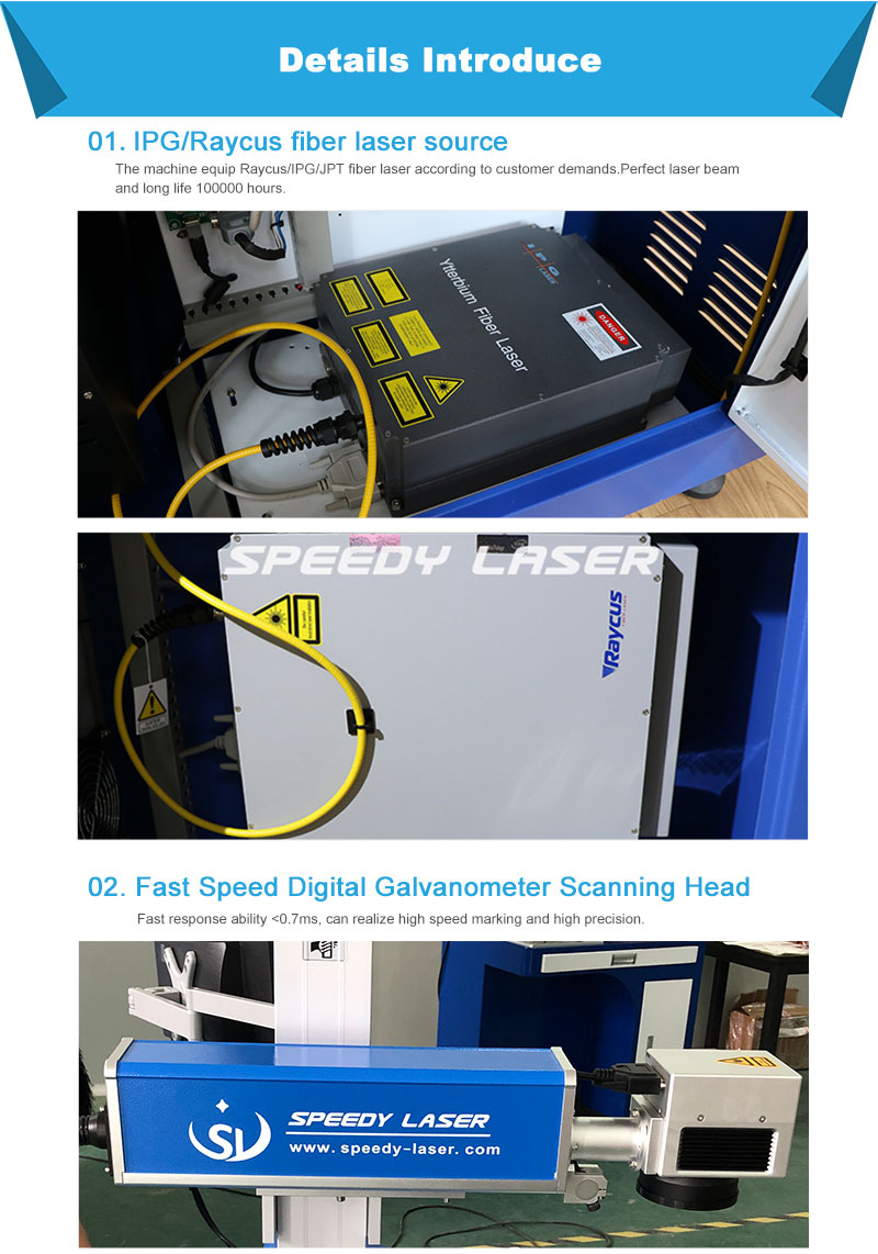 Laser in fibra da 30 W.