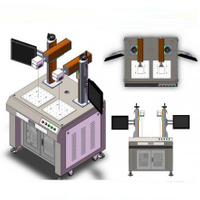 macchina per marcatura laser a fibra a doppia testa
