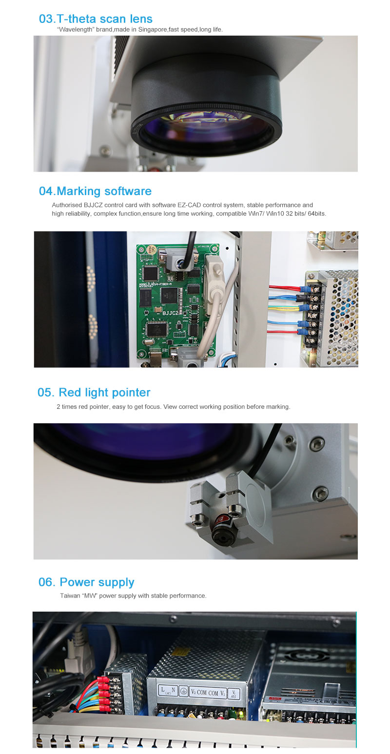 Laser in fibra da 20 W.