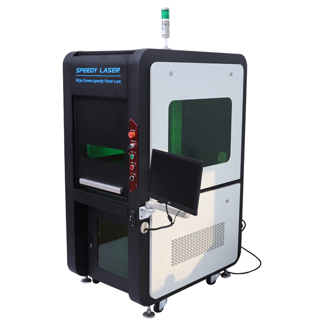 Macchina per incidere di marcatura laser in fibra di protezione completa inclusa