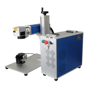 Macchina per marcatura laser a fibra rotativa da 50 W. Metallo