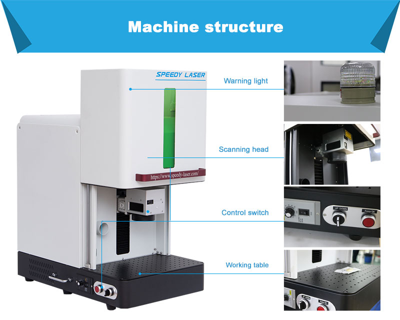 Marcatura laser da 50 W.